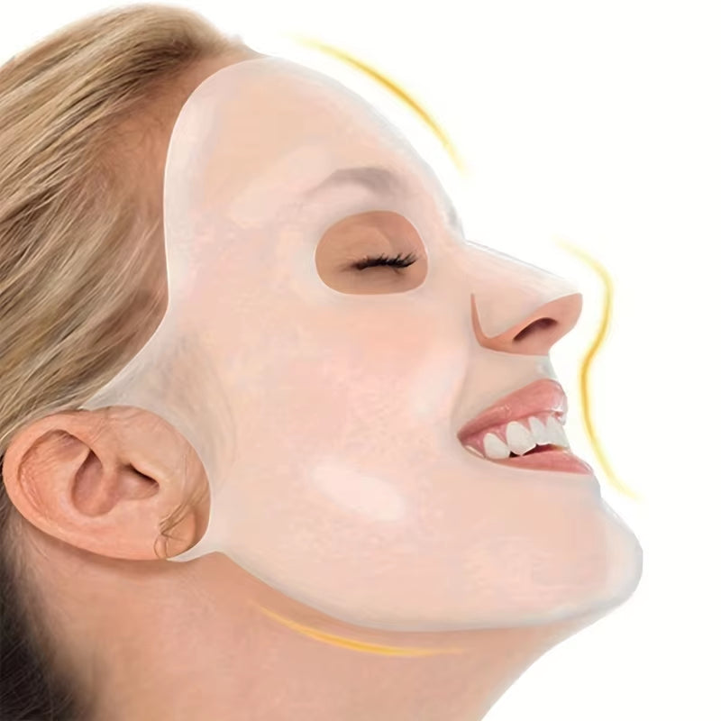 3D reusable Silicon face Mask for Moisturizing 